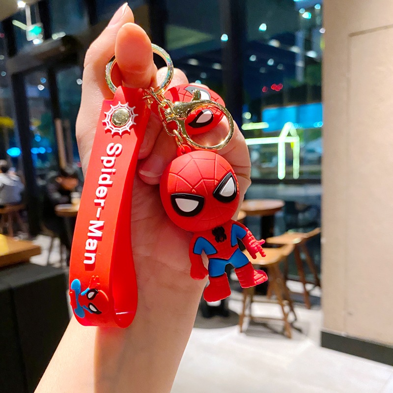 keychains woman designer key chain rings accessories Animation cartoon figure key chain for men milk tea cup cartoon three-dimensional figure car key rings 03