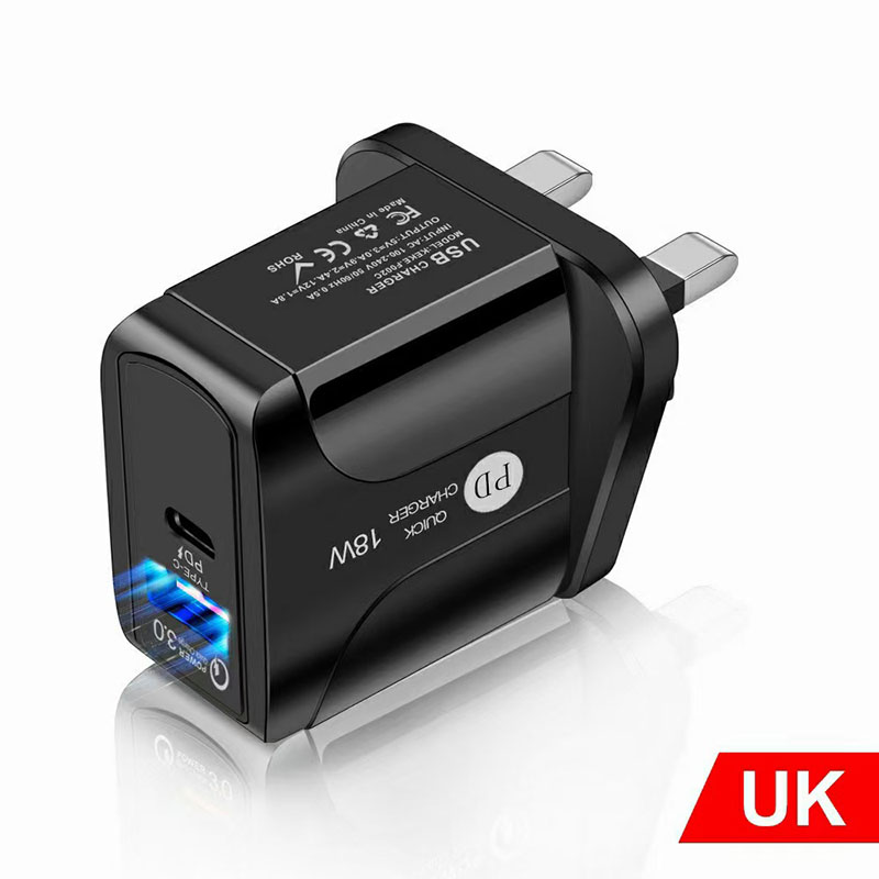 PD12W US EU Charger mural Adaptateur Type C Charger de voyage pour iPhone 15 14 13 Pro USB C PD 5V / 3A Power Charger LYP167