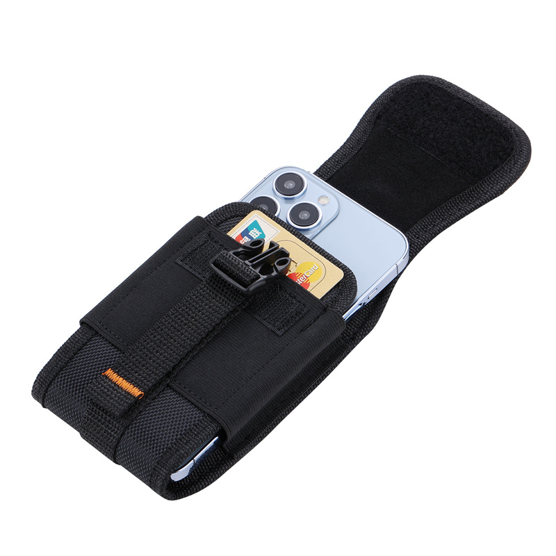 Nylon canvas telefoonholsterhouder, telefoon riem zakje swivel clip telefoonholster voor Android Moto voor Samsung LG Google iPhone 4.7 tot 7,2 inch mobiele telefoon