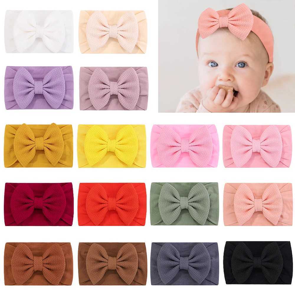 Haaraccessoires Babyhoofdband Nylon Infants Toddlers Elastische haarband voor pasgeboren meisje Princess Bowknot Kids Hair Accessories Kids Hoofdkleding