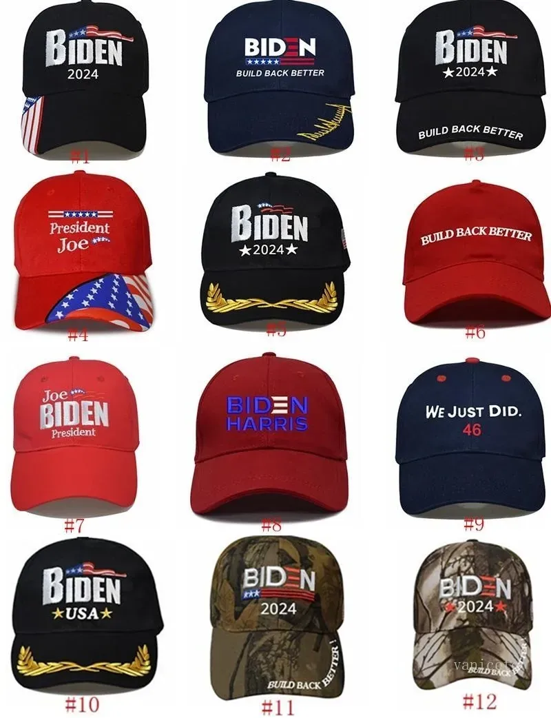 Joe Biden Caps Vote Joe Biden 2024 Election Baseball Cap Men Women Trucker Hats Fashion Adjustable Baseball Cap