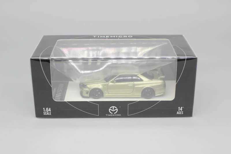 Diecast modelauto's tijd 1/64 Skyline R34 z-tune GT-R RV Sports Car Ally Car Model T240513