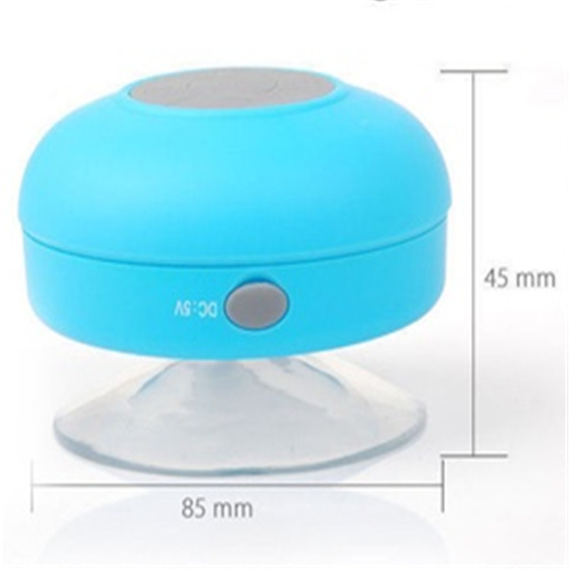 Mini Bluetooth Speaker Portable Waterproof Wireless Handsfree Speaker Suction Cup For Showers Bathroom Pool Car Music Player Loudspeaker