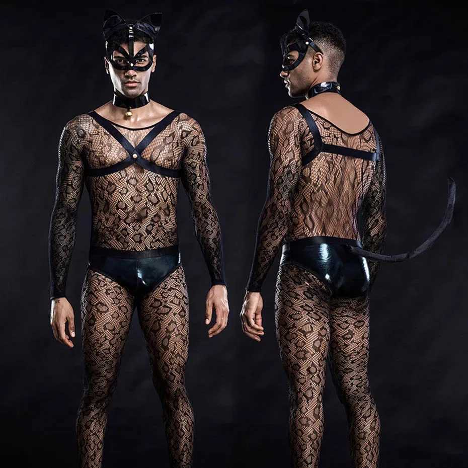 Сексуальный набор JSY Sexy Cat Cust Косплей нижнее белье мужски для нижнего белья.