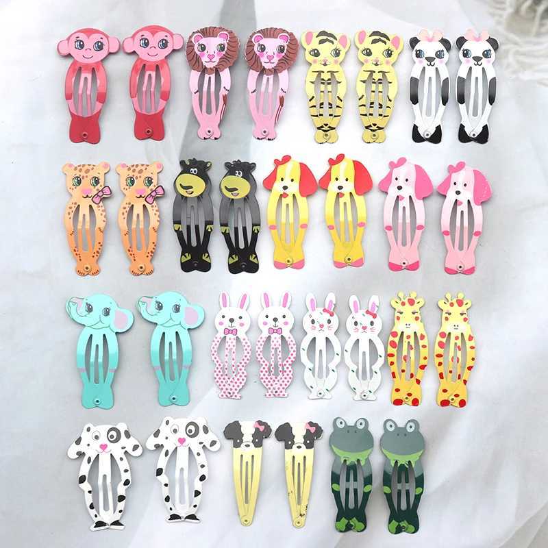 Accessoires de cheveux 30 Mignon Cartoon Animaux Clips de cheveux Fruit adaptés aux filles Accessoires de cheveux Sweet Rainbow Butterfly Class Clips Childrens Hair Decoration D240514