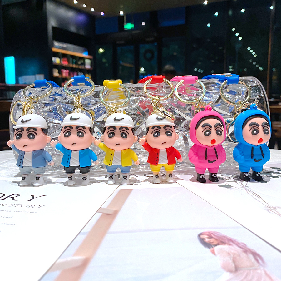 keychains woman designer keyrings accessories Cartoon Q version of the doll cartoon small new key chain around the animation car keychain pendant decoration