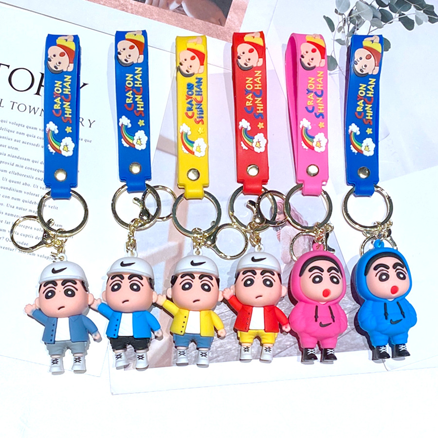 keychains woman designer keyrings accessories Cartoon Q version of the doll cartoon small new key chain around the animation car keychain pendant decoration