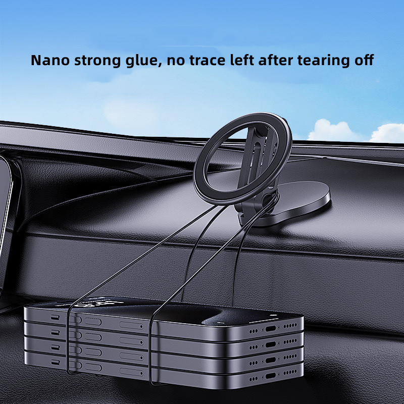 720 Rotation Magnetic Car Phone Téléphone Stand Magnet Car Support Support GPS Mobile Bracket en voiture pour MacSafe pour iPhone Samsung Huawei Xiaomi TOUS TÉLÉPHONE
