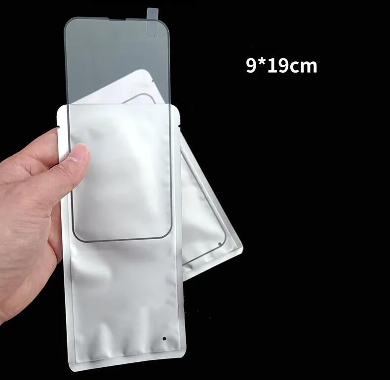 Aluminiowa torba z folią hartowaną szklaną okładkę Torba opakowań na talerz telefoniczny OCA