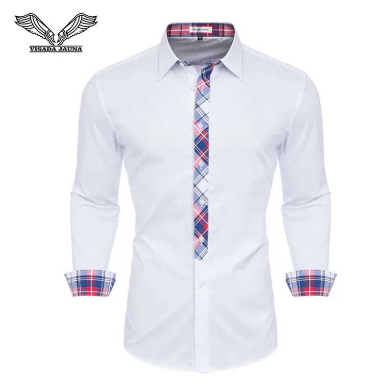 Erkekler Elbise Gömlek Yeni Varış 2019 Beyaz Gömlek Erkekler Uzun Slve Business Casual Gömlek Erkek Elbise Gömlek Konforlu Giyim Camisa Maskulina N5141 Y240514