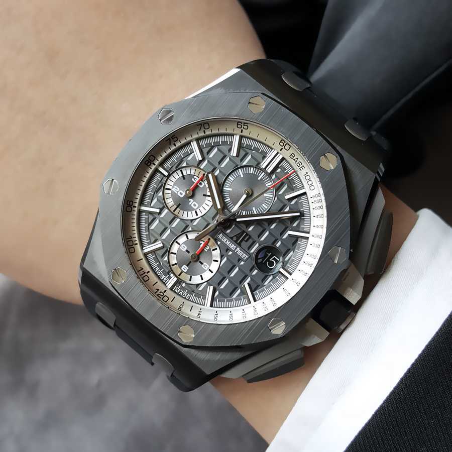 Aoipi Watch Luksusowy projektant na mocy ceramiczny Automatyczny zegarek mechaniczny Męskie Autentyczne 26405ce