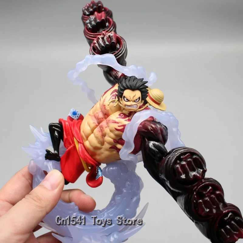 Figure giocattolo d'azione 20 cm da un pezzo serpente uomo luffy figure decorazione anime wano luffy statue attrezza