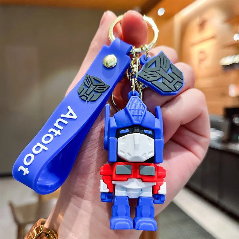 Wholesale Bulk Anime Car Keychain Charm Accessories Mechanical Person Key Ring Cute Couple Students Personalized Creative Valentine`s Day Gift 12 Styles DHL