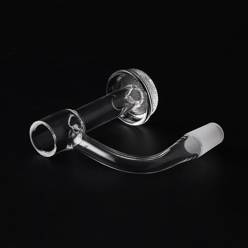 Beracky Berged Edge Full Weld Clear Grid Bottom Terp Slurper Quartz Banger 20 mm Od avec perle en verre vert Section pour les riches à eau DAB