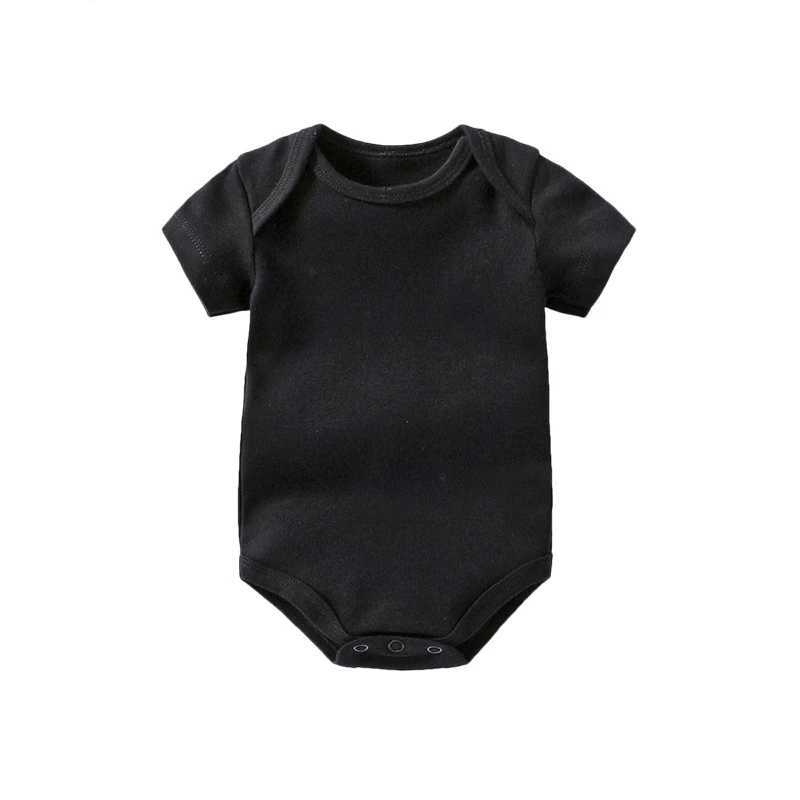 Rompers Summer Boys and Girls Pure Cotton Triangle Jumpsuit Baby and Toddler Couleur solide Coulage intégré Clothingl2405