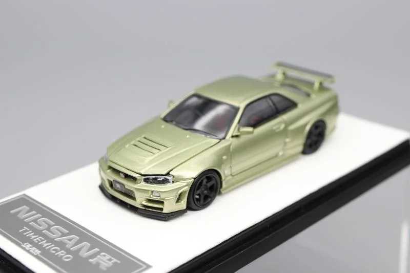 Diecast modelauto's tijd 1/64 Skyline R34 z-tune GT-R RV Sports Car Ally Car Model T240513