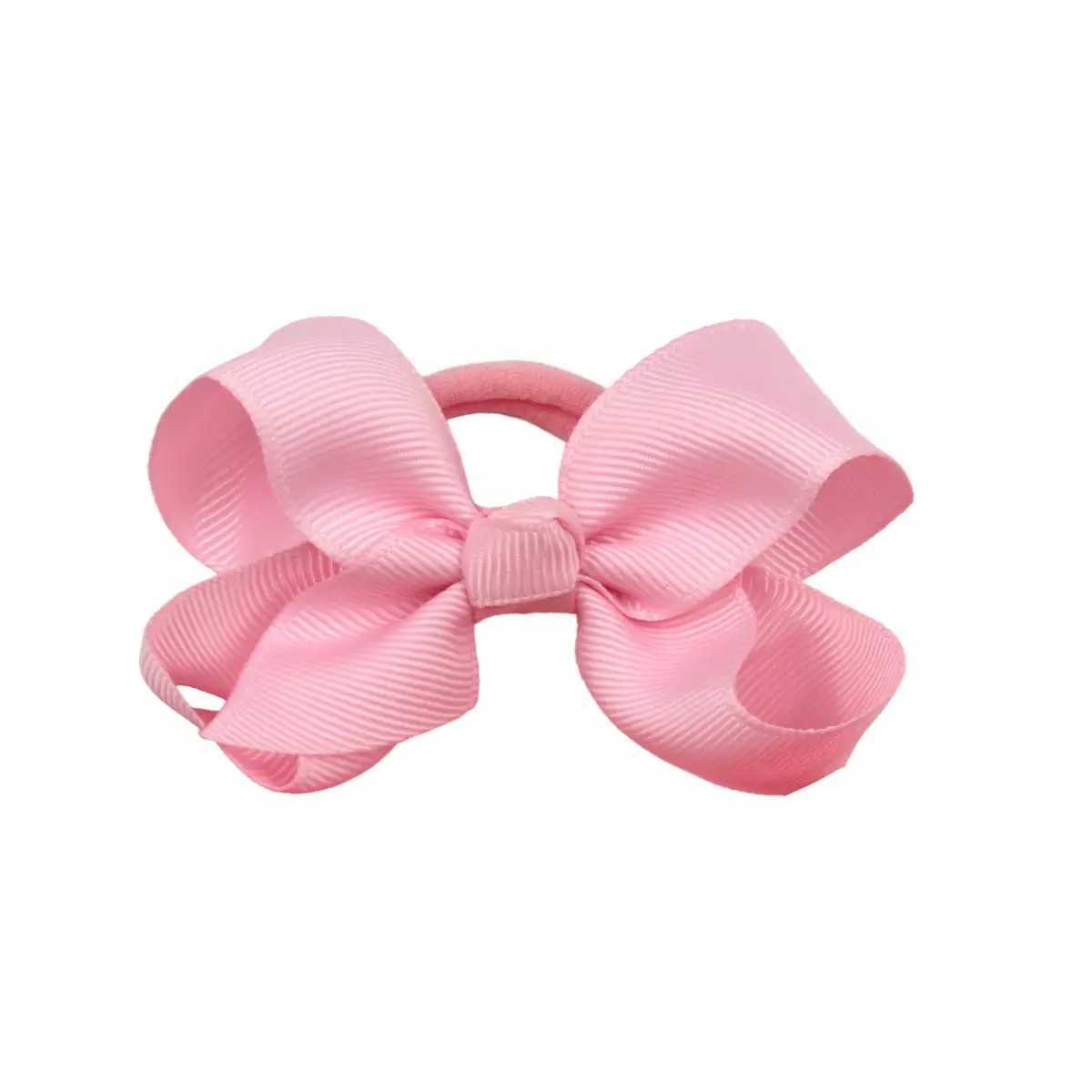 Hair Accessories 20 boutique hair bows elastic ties childrens rubber bands ponytails baby and girl hair clips wholesale d240514