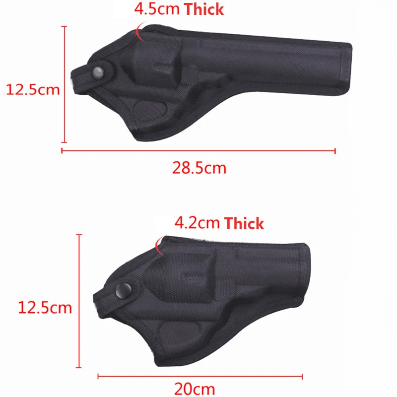 Tactical Revolver Holster Gun Case Universal Oxford Revolver Duty Holster Hunting