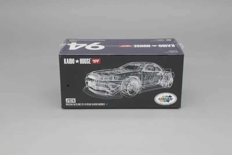 アクショントイフィギュアミニGT 1/64 R34スカイラインカイドハウス074＃T240513