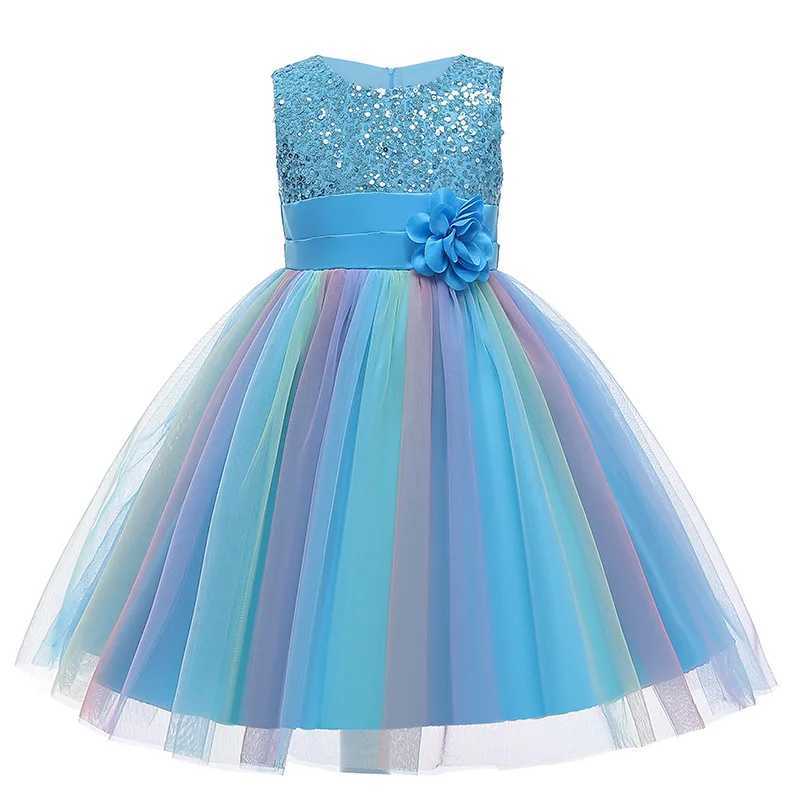 Abiti da ragazza Flower Girl Birthday Party Communione Santa Paggina Dress Dress Festival Festival Dink Drening Vestitidos de Fiesta Y240514