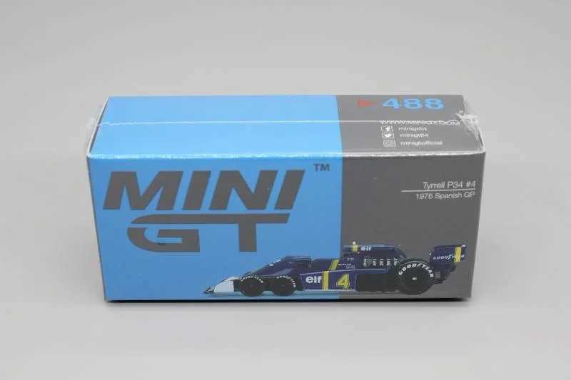 Diecast Model Cars Mini GT 488 # 489 # 1/64 ALLIAG F1 Formule Car 1976 Tyrrell P34 Espagne T240513