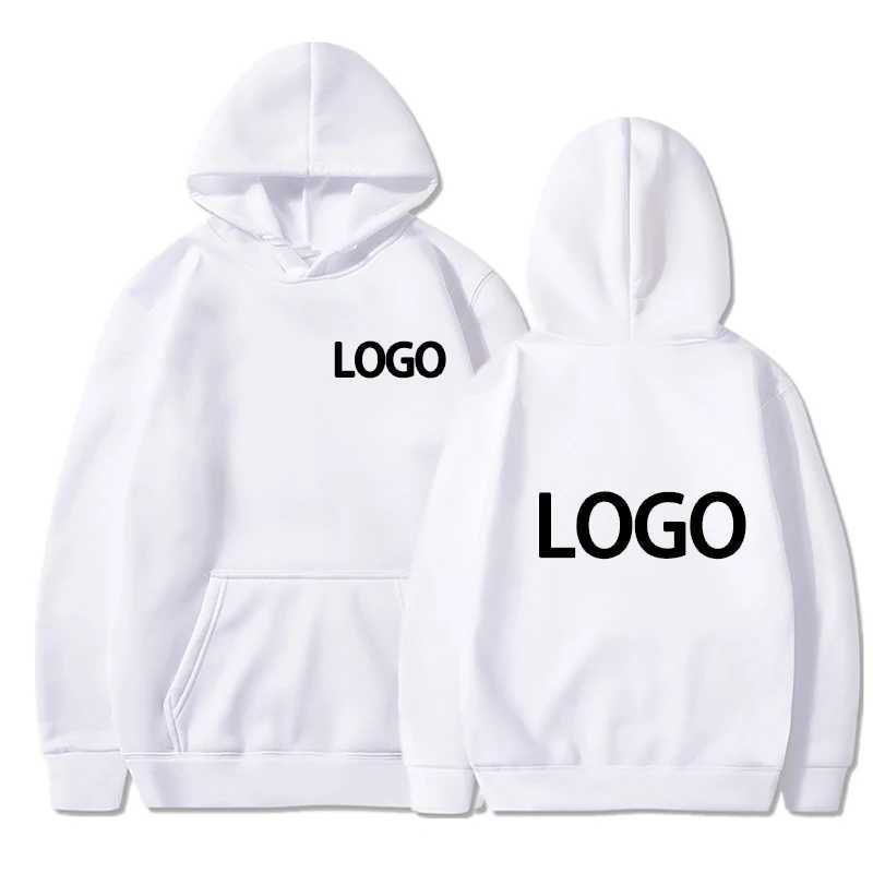 Hoodies pour hommes Sweatshirts personnalisés pour hommes imprimés et femmes swets à swets en vrac Vêtements décontractés à la mode à manches longues à manches longues à glissière