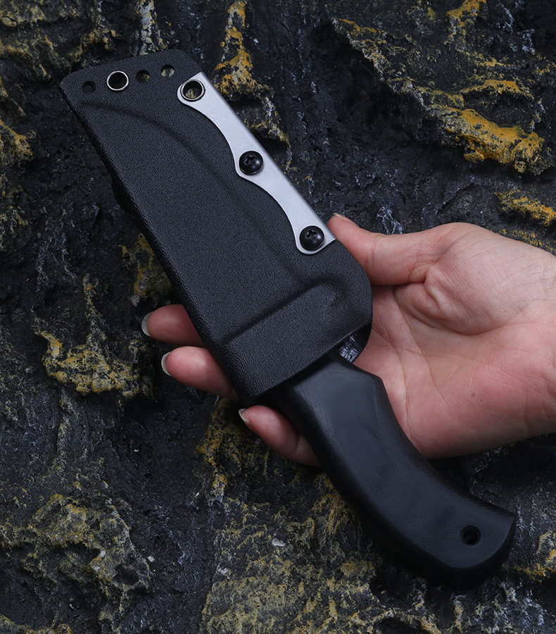 Высококачественная выживаемая выживаемая нож A2562 Прямой нож DC53 Satin Drop Blade Full Tang G10 Ручка на открытом воздухе с фиксированным лезвием ножи с Kydex
