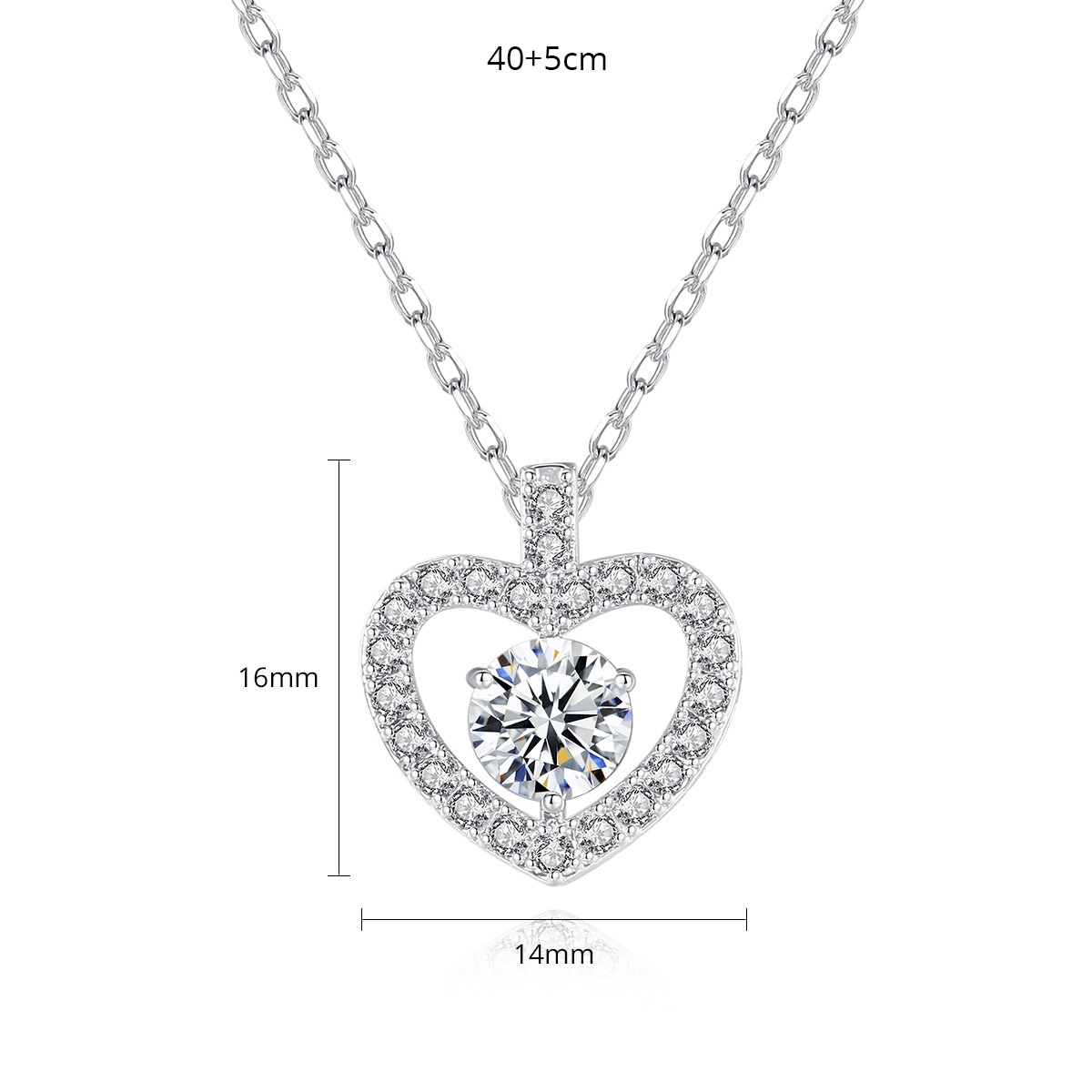 Designer Love Hollow Anhänger Kupfer Set Zirkon Halskette für Frauen herzförmige Knochenkette Korean Edition Hochzeitsfeier Geschenk Schmuck Kostenloser Versand