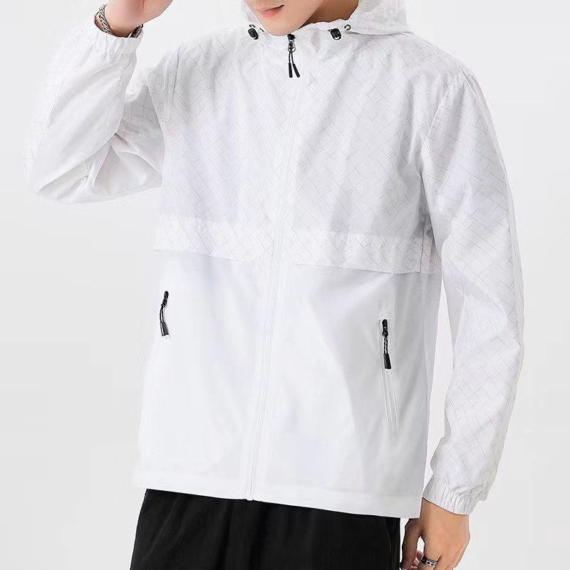 Męska odzież wiosenna kurtka worka okładka wiatroodporna Top Sport FiR Black White Trench Płaszcz kurtka wahadłowa
