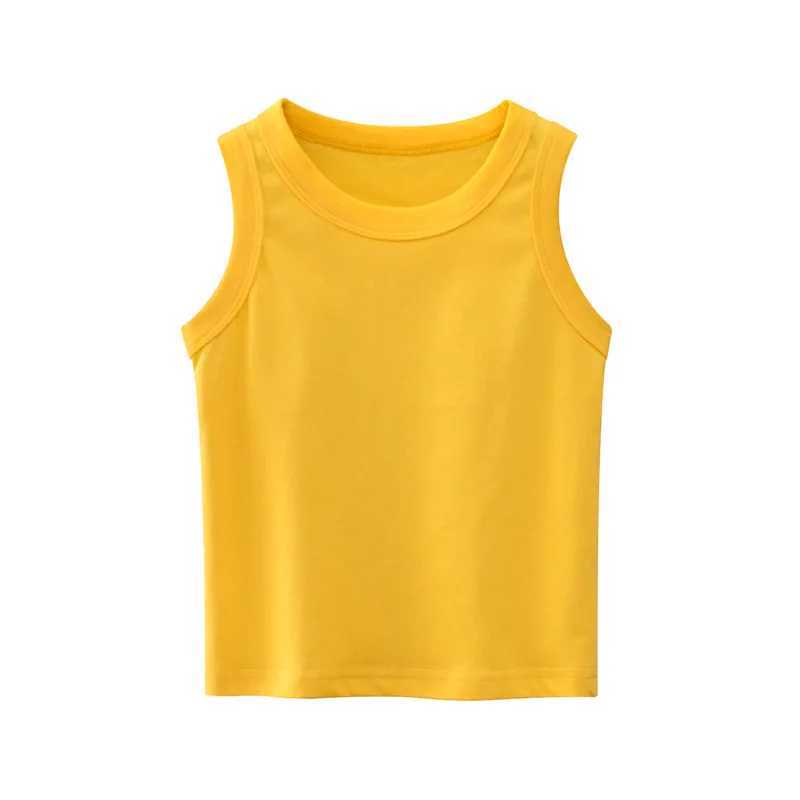 Camisole 2024 Новая хлопковая девочка -жилет Candy Childrens Camisol Childrens Top Summer Bab