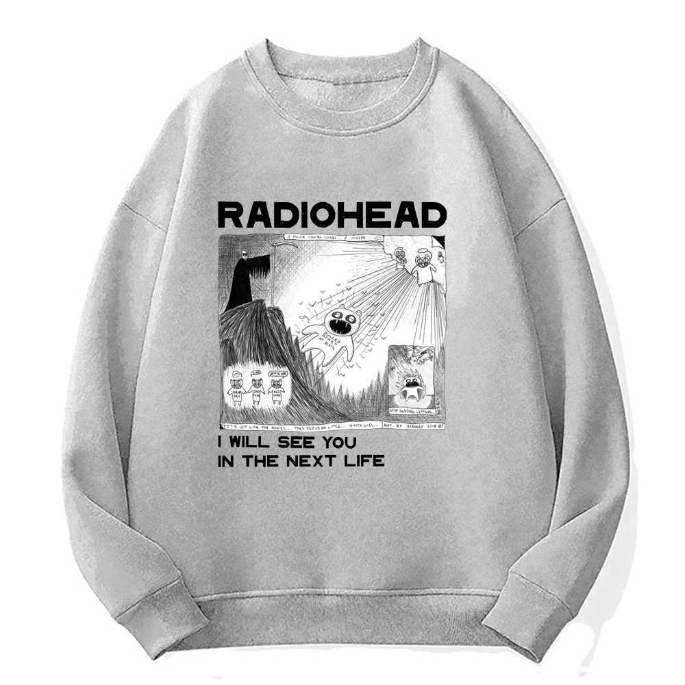 Heren Hoodies Sweatshirts Radiohead Ik zie je in het volgende leven.Heren/dames rock and roll boys retro print sweatshirt hiphop straatkleding sudaderas heren