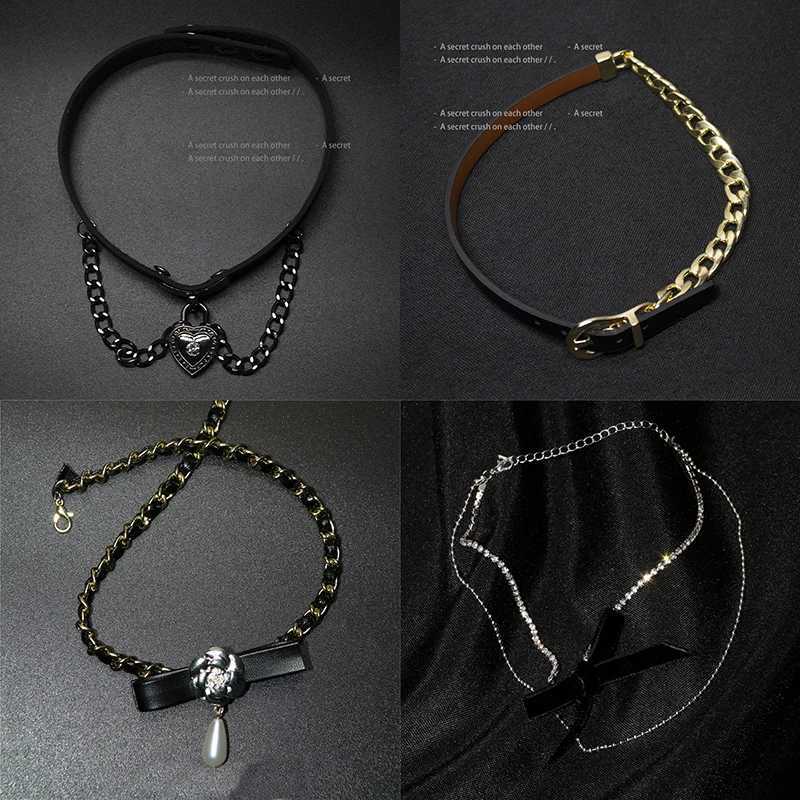 Chokers Womens gotiska spetshalsband vintage vit sammet halsband punk halsband ångpunk party halloween smycken gåvor d240514