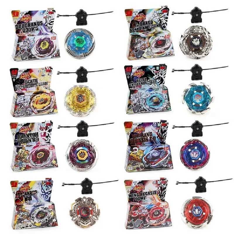 4D Beyblades Blayblade Fusion 4D Fury Metal Spinning Top System Battle Gyro med Launcher Master Squidity Toy Christmas Gift