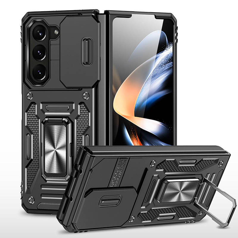 Unterstützen Sie Fälle für Samsung Galaxy Z Fold 6 5 Flip 5G Schützen Kamerafenster Phone Schocksicheres Hülle Rüstungsabdeckung Fundas