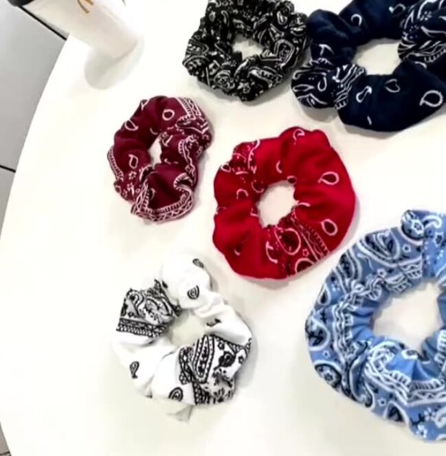 Casual Girls HairBands Scrunchie Colon Fashion Ins Temperament Simple Caswif Flower Bandband Coil Rope