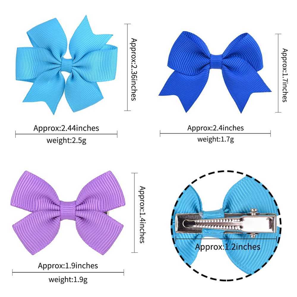 Accesorios para el cabello colorido cinta para niños arcos con clips para el cabello para niña horca hecha a mano bowknot peluquería