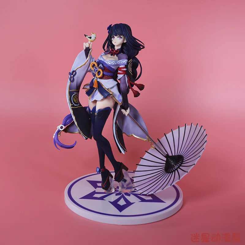 Action Toy Figures 24cm 2.0 Ryden Shogun Sexy Girl Image Eternal Silence Shadow Genshin Impact entourant Collectibles Toys Y240515