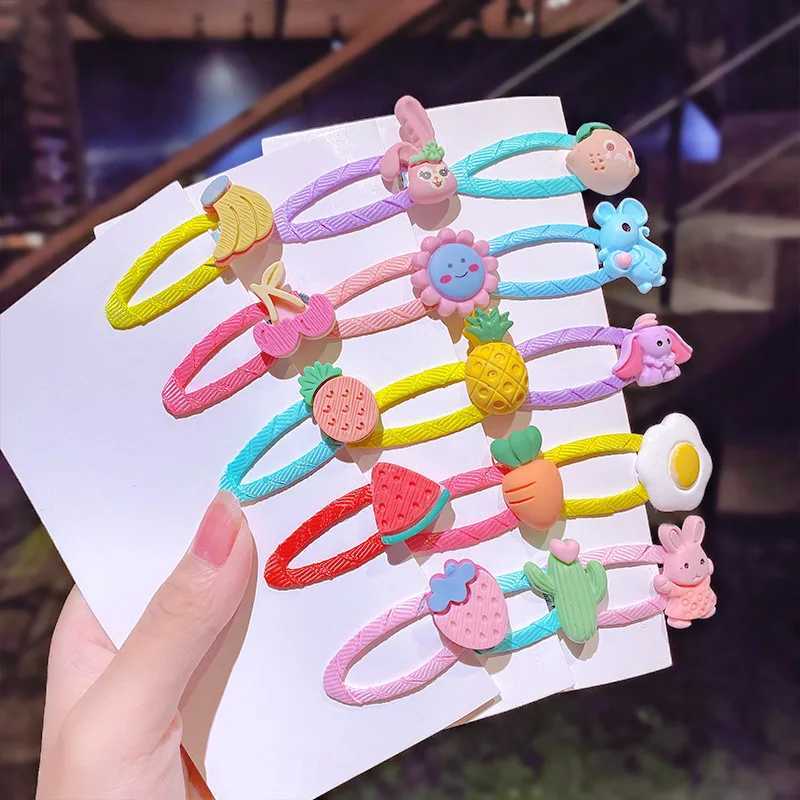 Hair Accessories cute cartoon girl rainbow flower hair clip childrens cute hair decoration bangs hair bucket hair accessories d240514