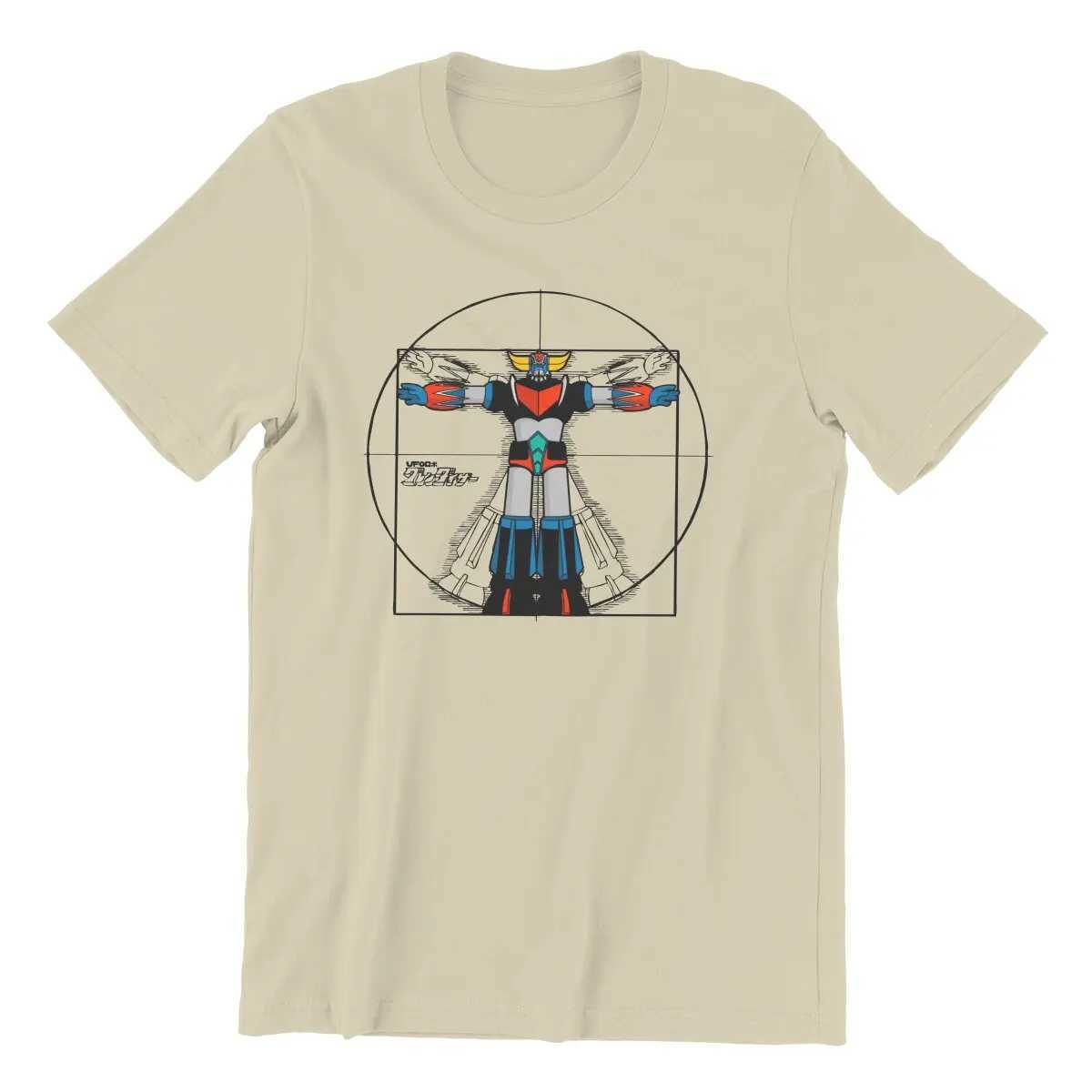 Heren T-shirts Men 192 Vitru Grendizer Goldorak UFO Robot T-shirt 100% katoenen kleding Vintage korte sleve t-shirt Geschenk idee T-shirts T240515
