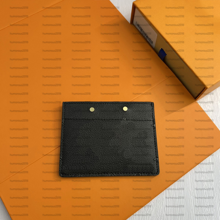 Klassiskt präglat läderkort Holder Credit Card Holder för unisex designers Universal Printed Wallet Card Bag 81022