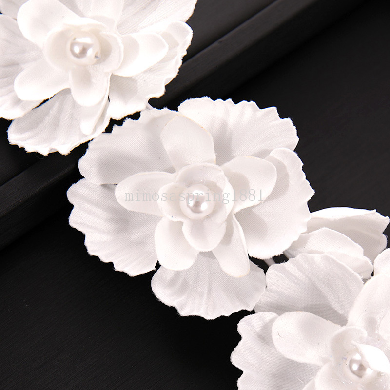 Korean Flower Ear Hanging Hair Band Bridal Wedding Headband Photography Headwear Bridal Accessories Bridesmaid Gift Wholesale