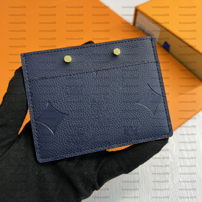 Carte en cuir en relief classique Porte-carte de crédit pour concepteurs unisexes Sac de carte de portefeuille imprimé universel 81022