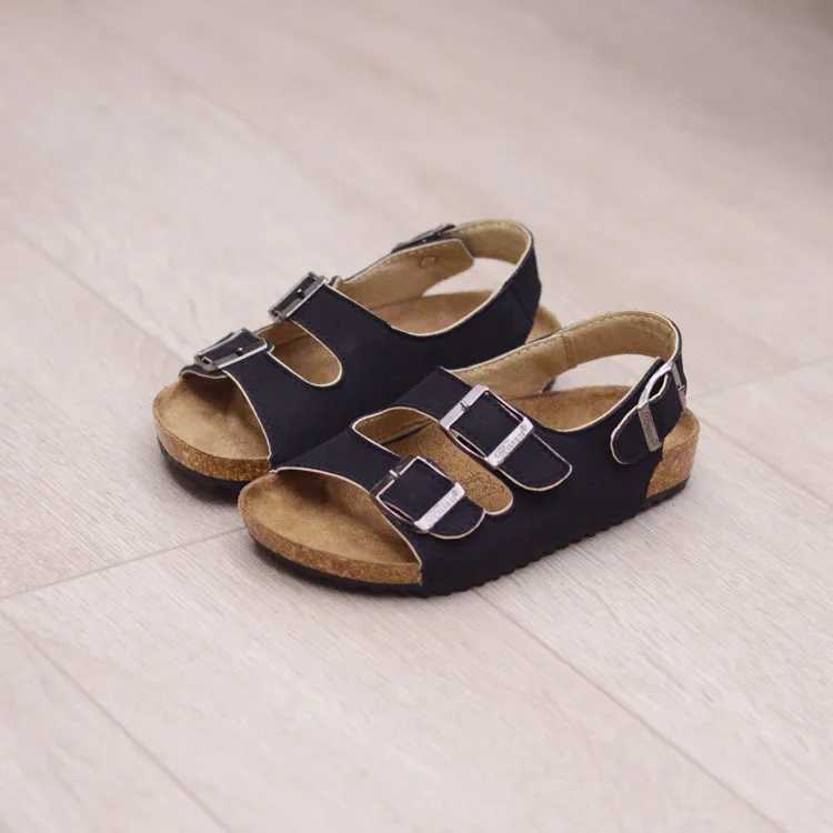 Sandals New sandals childrens sandals girls and boys sandals breathable flat shoes summer comfortable cork sandals d240515