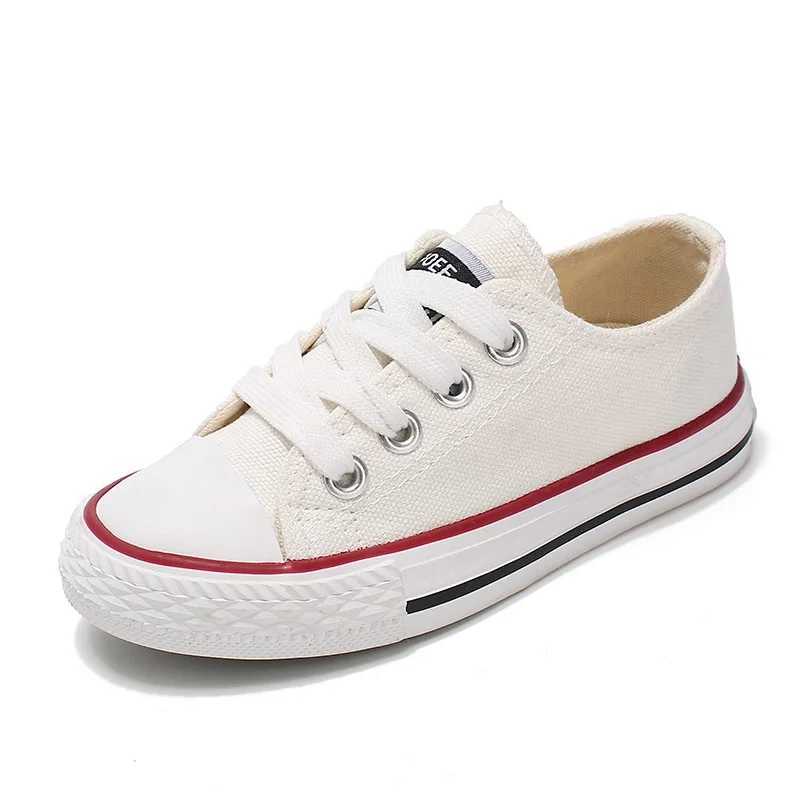 Qnox Sneakers gloednieuwe kinderen canvas sportschoenen geschikt voor en vrijetijdsmodieuze ademende appartement loafers bo D240515
