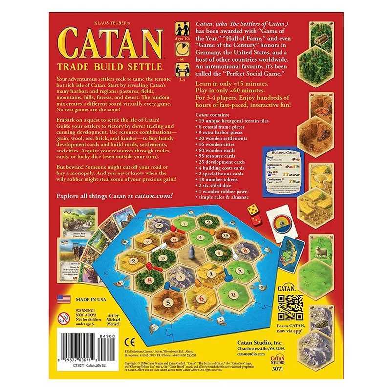 Kortspel Catan Base Game and Extension Adventure Board Game for Adults and Family T240513