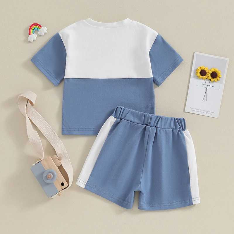 Set di abbigliamento 0-36 mesi BAMBINI OUTFIT SUGGERIMENTI T-Shirt a manica corta e pantaloncini elastici Set di abiti estivi bambini