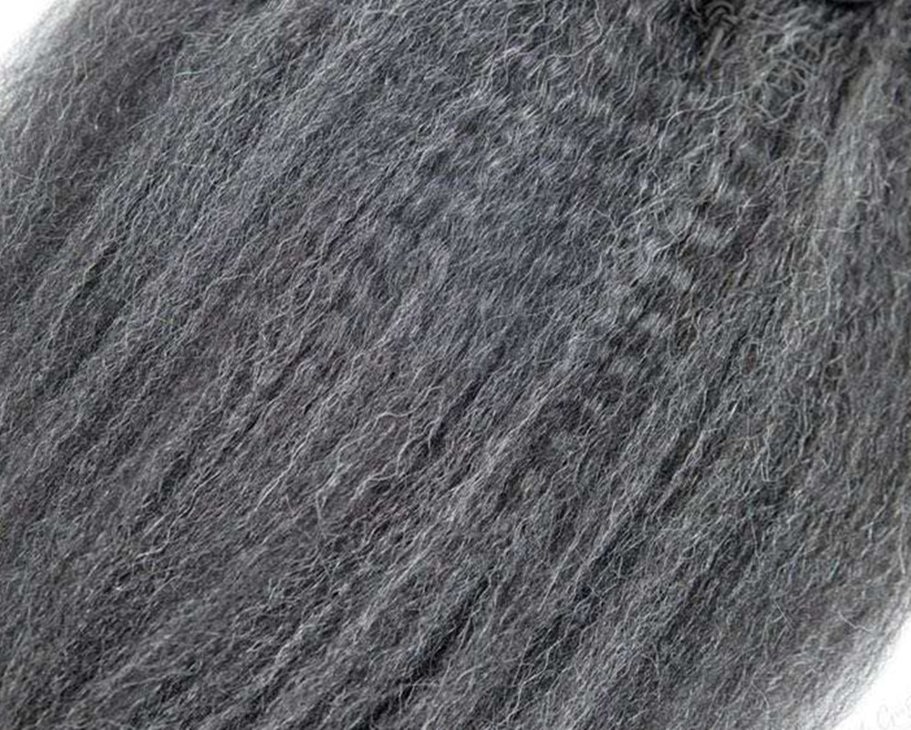Mänskligt hår hästsvans hårstycke Balayage Saltpepper Silver Grey Natural Highlights Kinky Straight Hair Wrap Around Ponytail Hair Extensions With Magic Paste