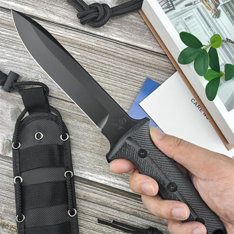 Nieuwste Chris Reeve Pacific Combat Military Fixed Knife High Hardness D2 Steel G10 Handschakel Bushcraft Wilderness Straight mes Men Collector Gift EDC Camp Tool 15600