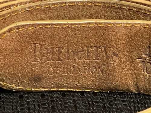 Designer Borbaroy Belt Fashion Buckle äkta läder sällsynt vintage bälte unisex