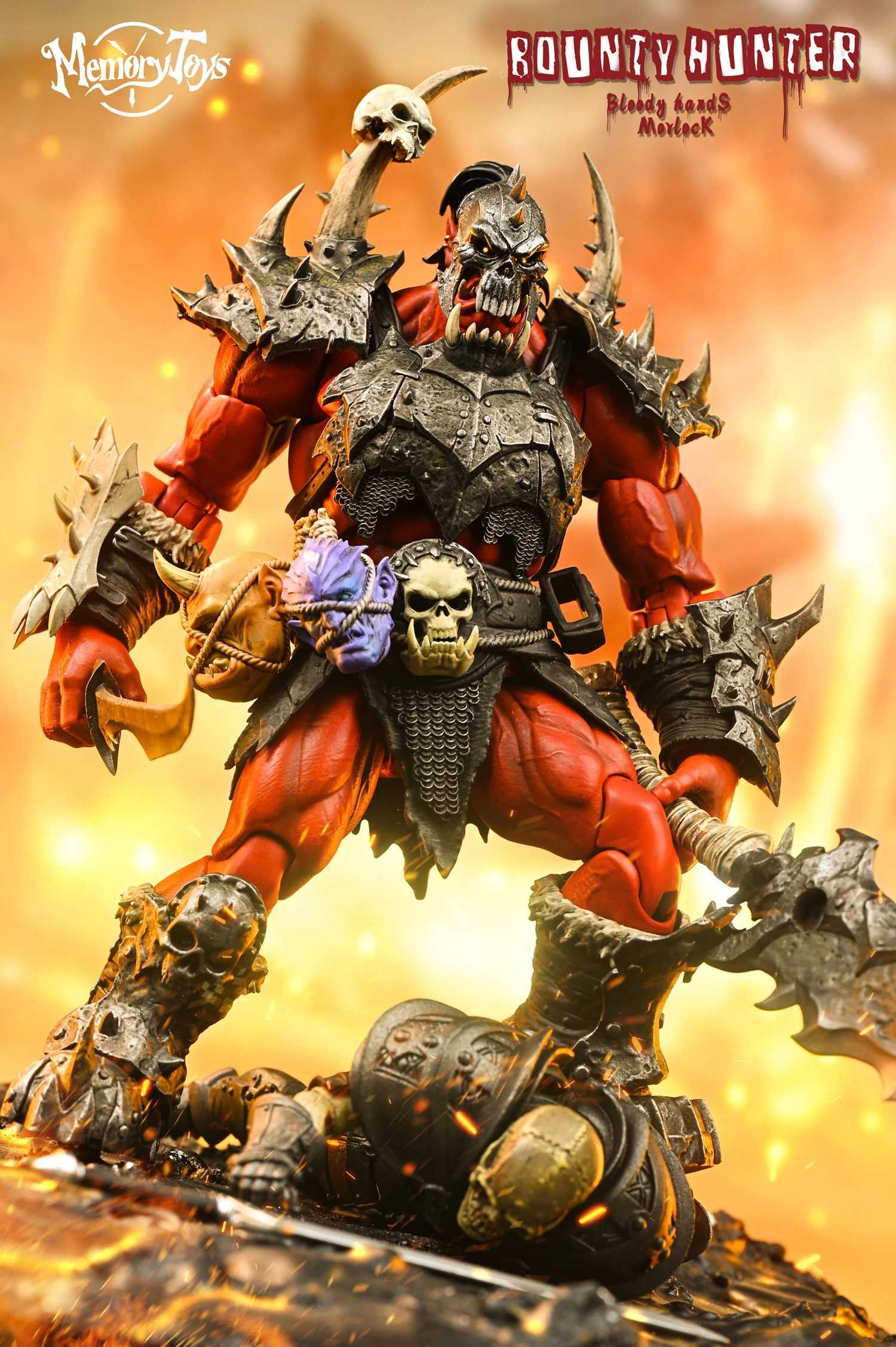 Actie speelgoedcijfers Inventaris Geheugenspeelgoed Orcus Red Bounty Hunter Bloody Hand Marokkaanse 19cm 7,5 inch Actie Toy Gift Series S2451536